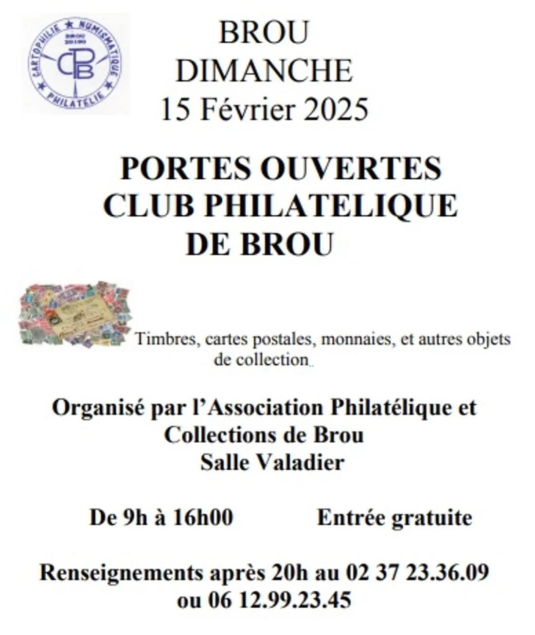 BROU - Portes ouvertes du club philatélique