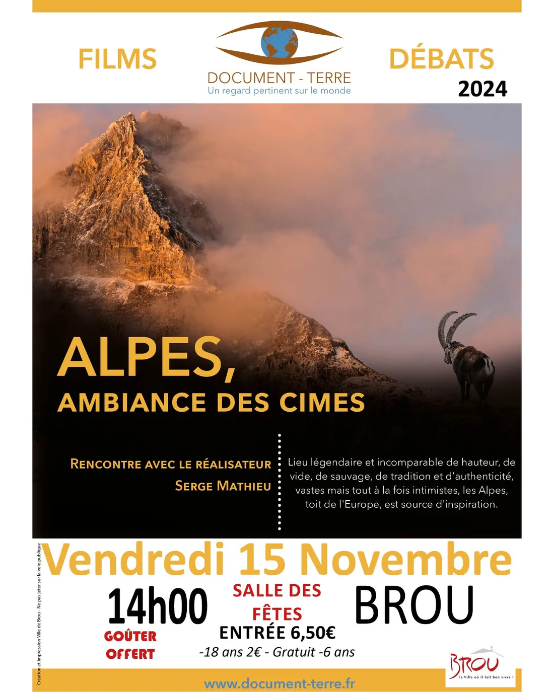 BROU - Documentaire : Alpes, ambiance des cimes