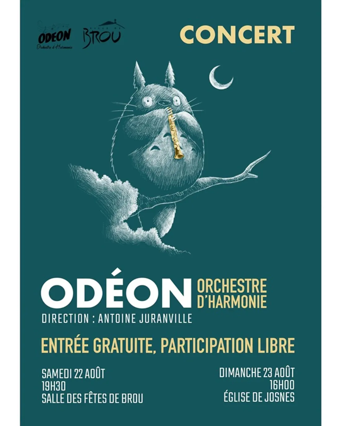 BROU - Concert : Odéon Orchestre d'Harmonie