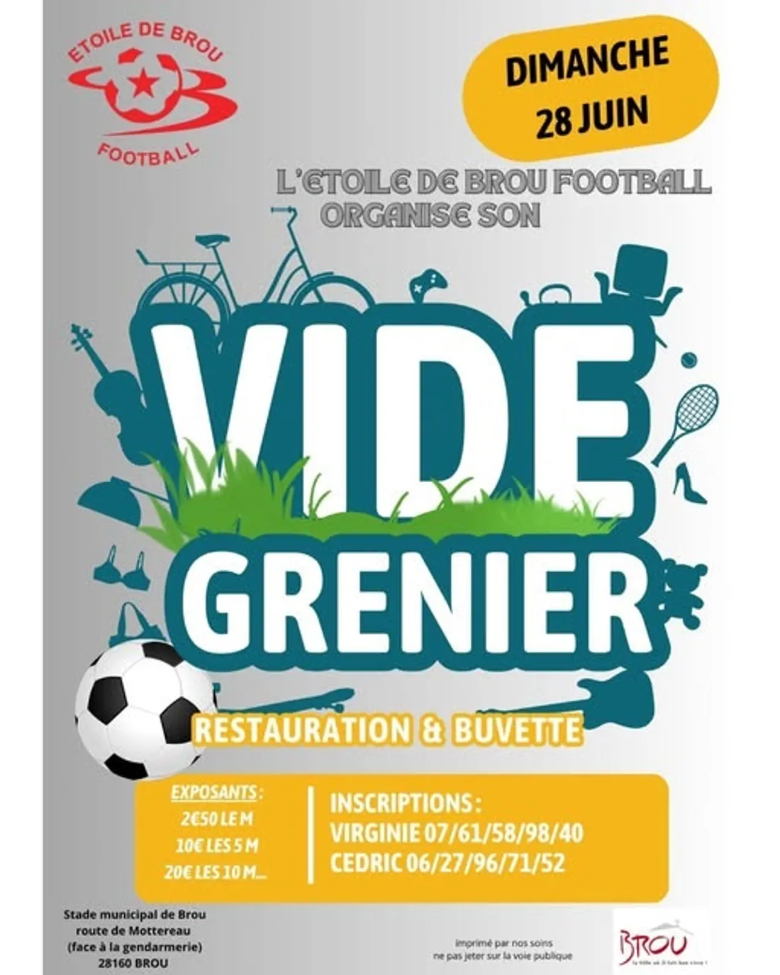 BROU - Vide-greniers de l’Étoile de Brou football
