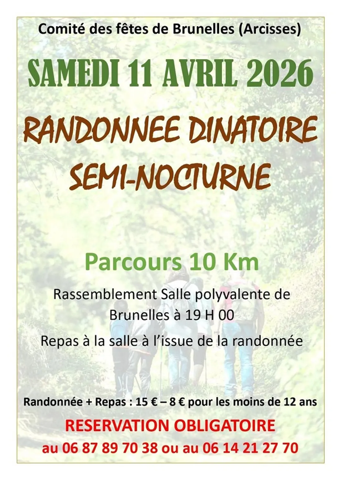 BRUNELLES - Randonnée dînatoire du comité des fêtes