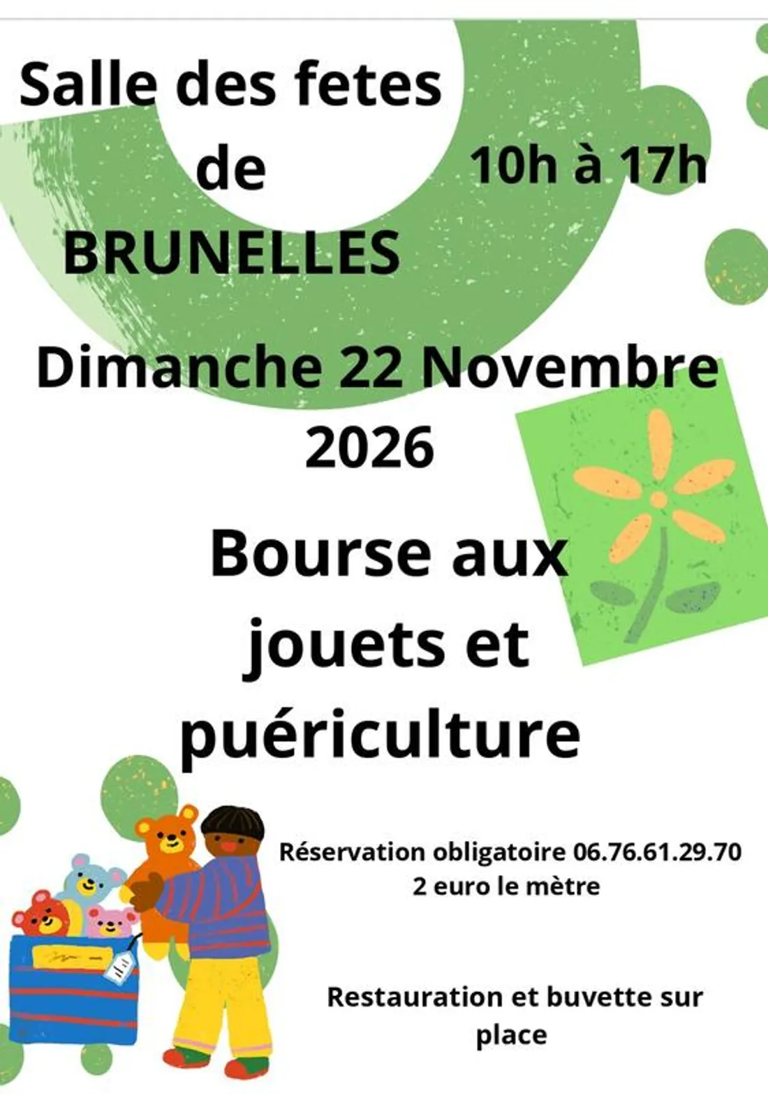 BRUNELLES - Bourse aux jouets et puériculture