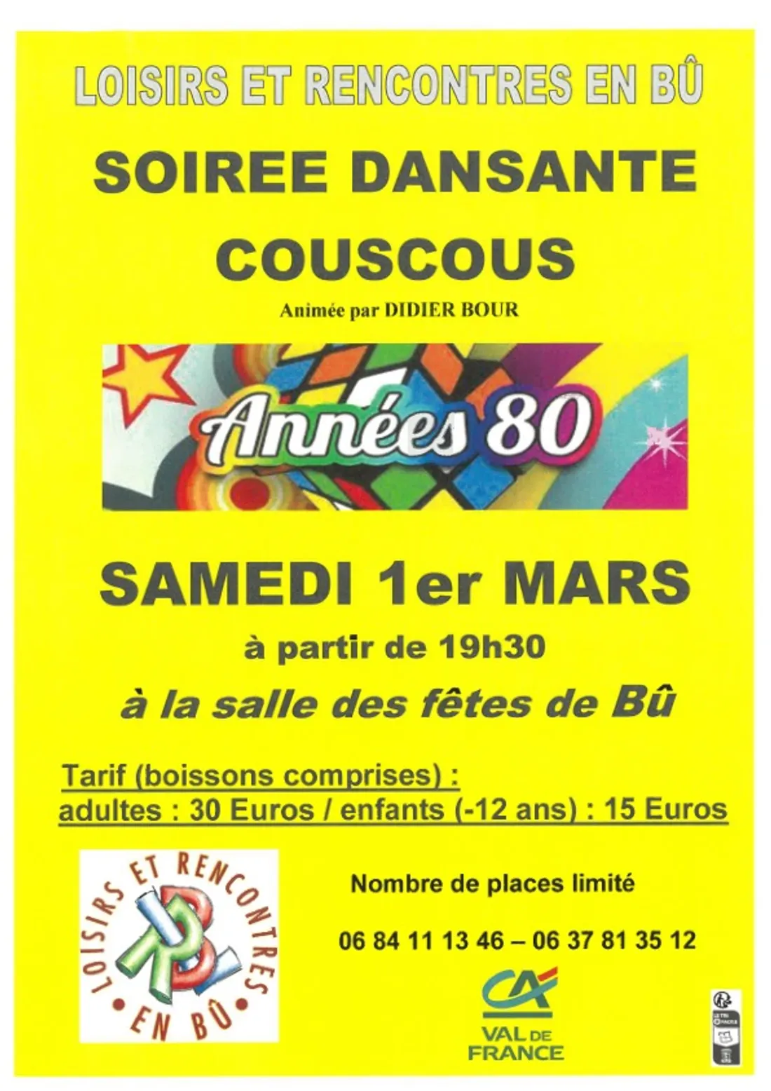 BÛ - Soirée couscous de Loisirs et rencontre en Bû