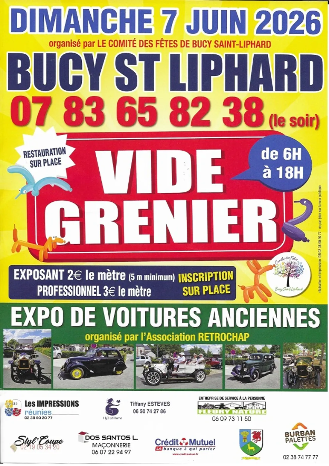 BUCY-SAINT-LIPHARD (45) - Grand Vide-greniers du comité des fêtes