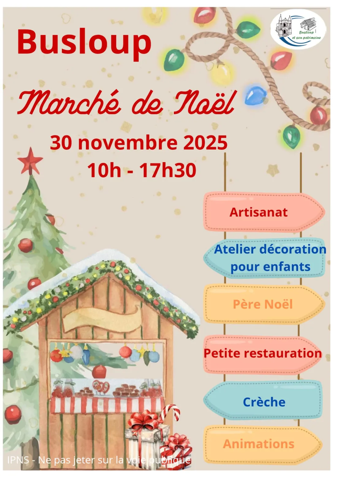 BUSLOUP (41) - Marché de Noël