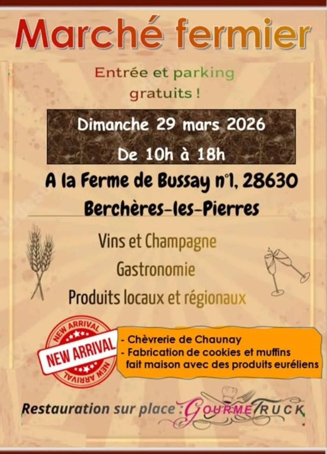 BERCHÈRES-LES-PIERRES - Marché fermier
