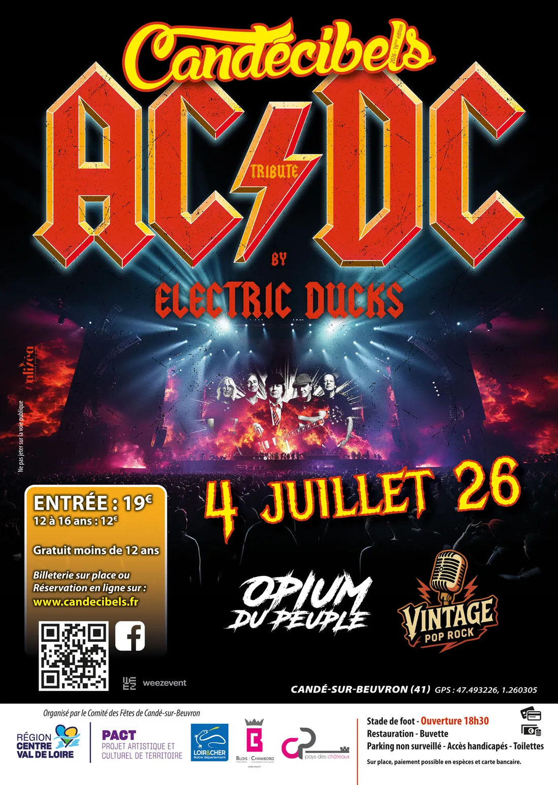CANDÉ-SUR-BEUVRON (41) - Candecibels : Tribute ACDC by Electric Ducs