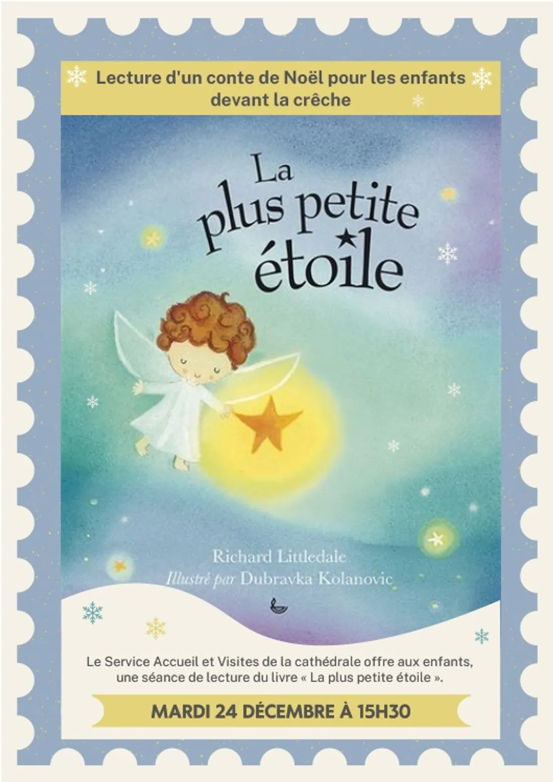 CHARTRES - Cathédrale : lecture d'un conte pour les enfants