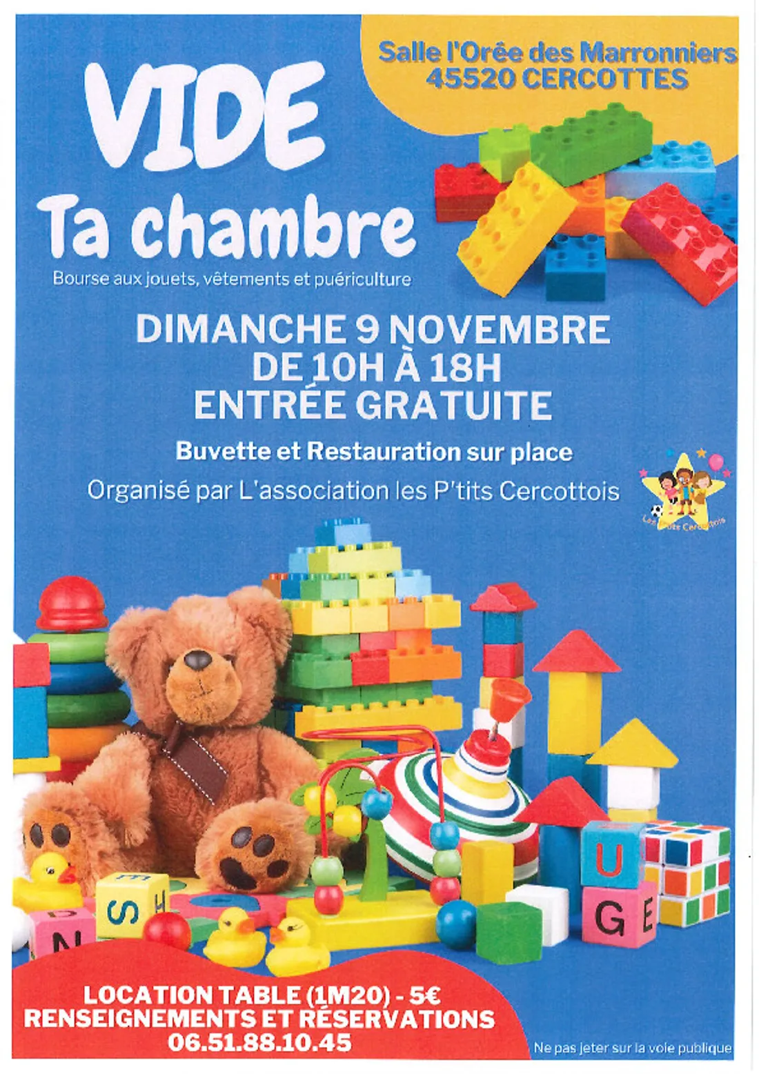 CERCOTTES (45) - Vide ta chambre