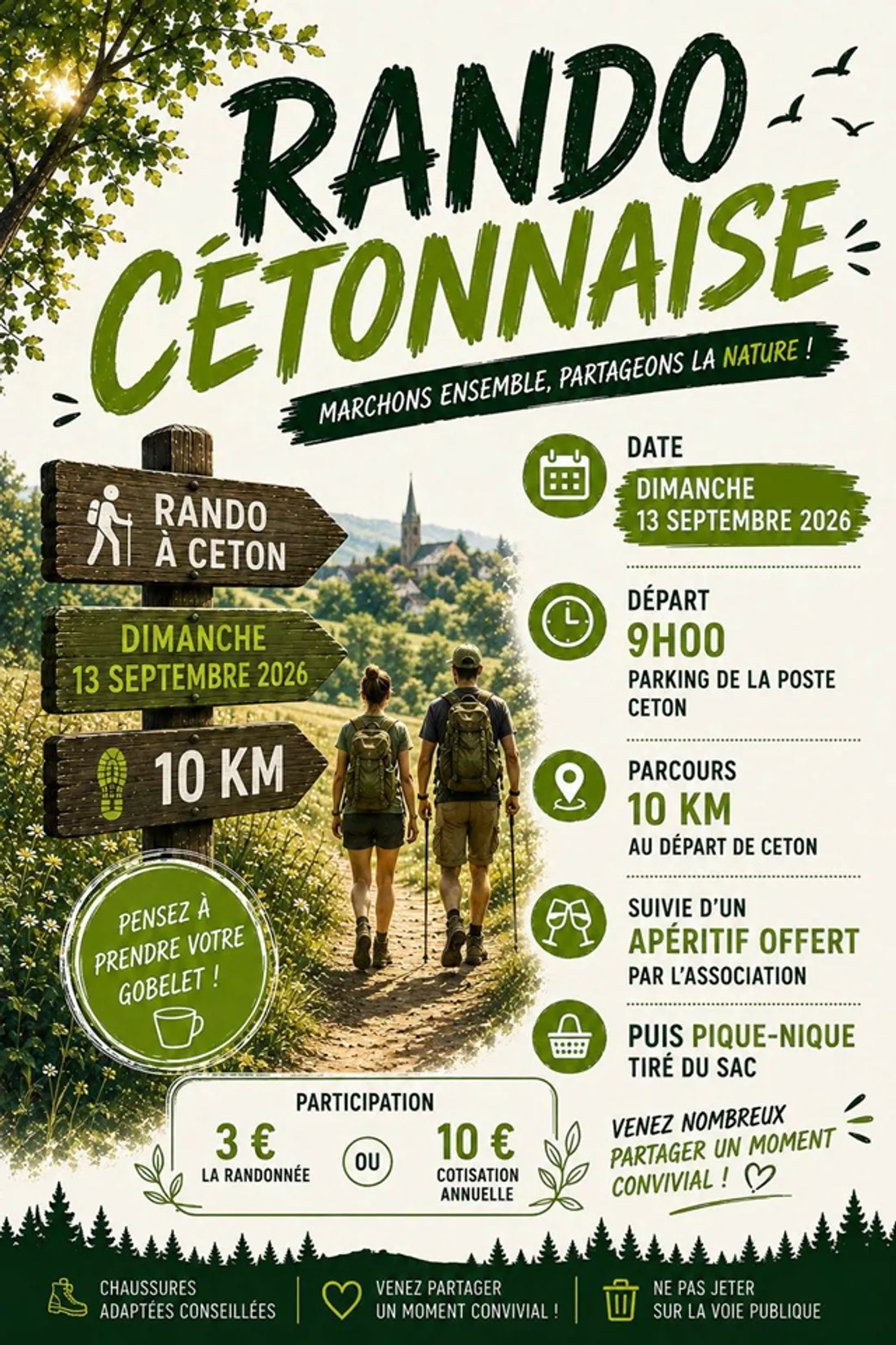 CETON (61) - Randonnée pédestre des Randonnées Cétonnaises