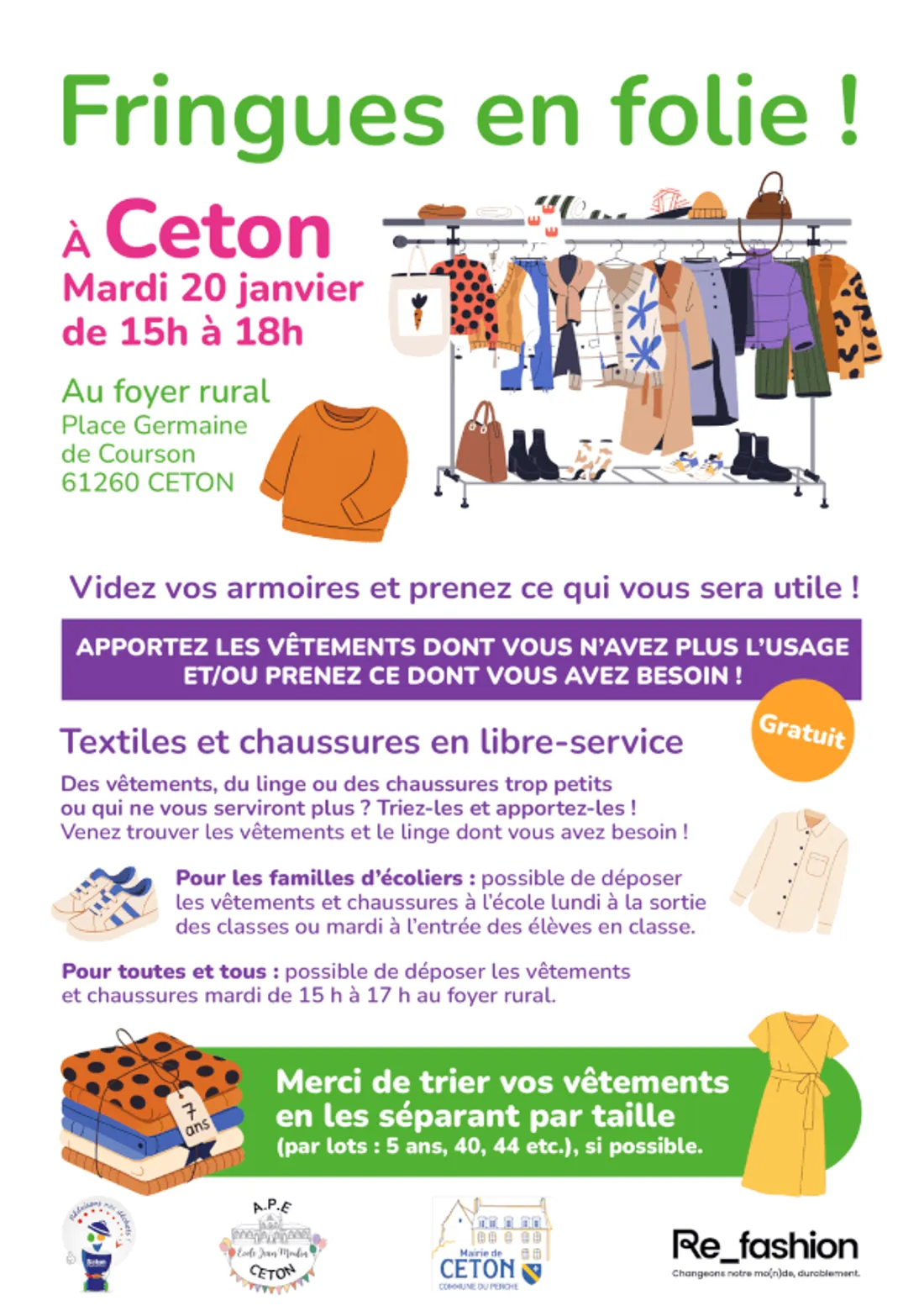 CETON (61) - Fringues en folie !