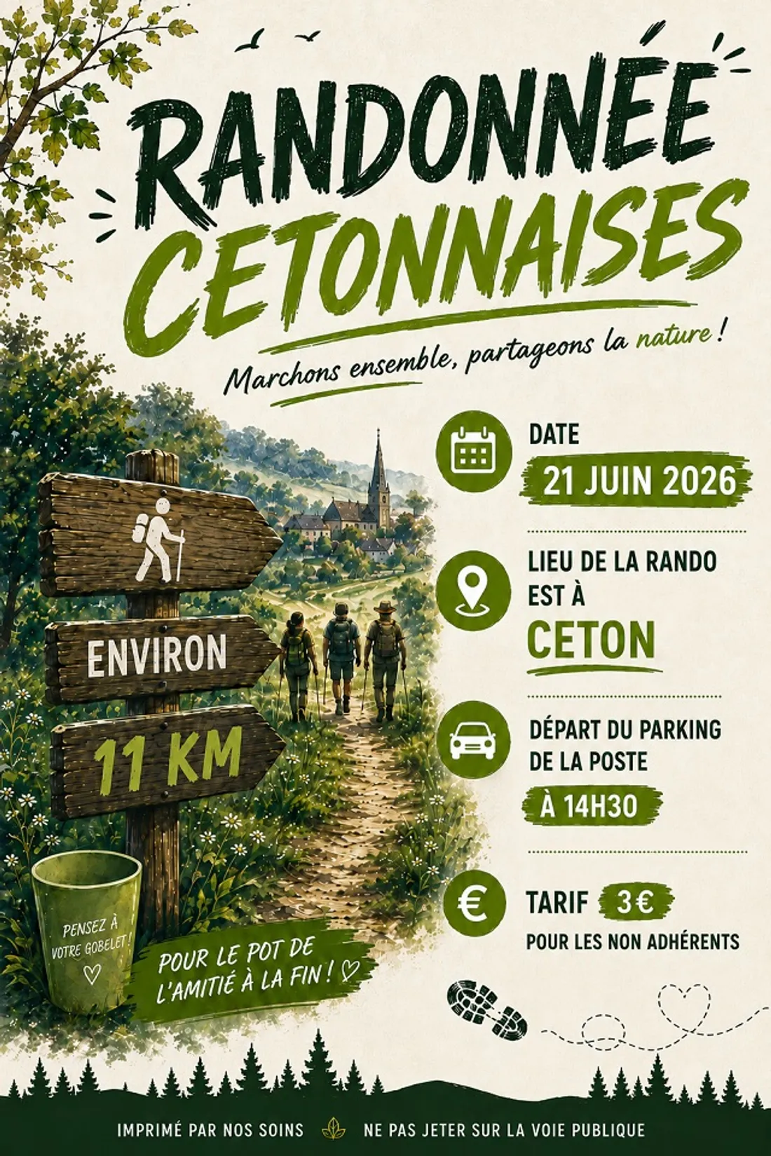 CETON (61) - Randonnée pédestre des Randonnées Cetonnaises