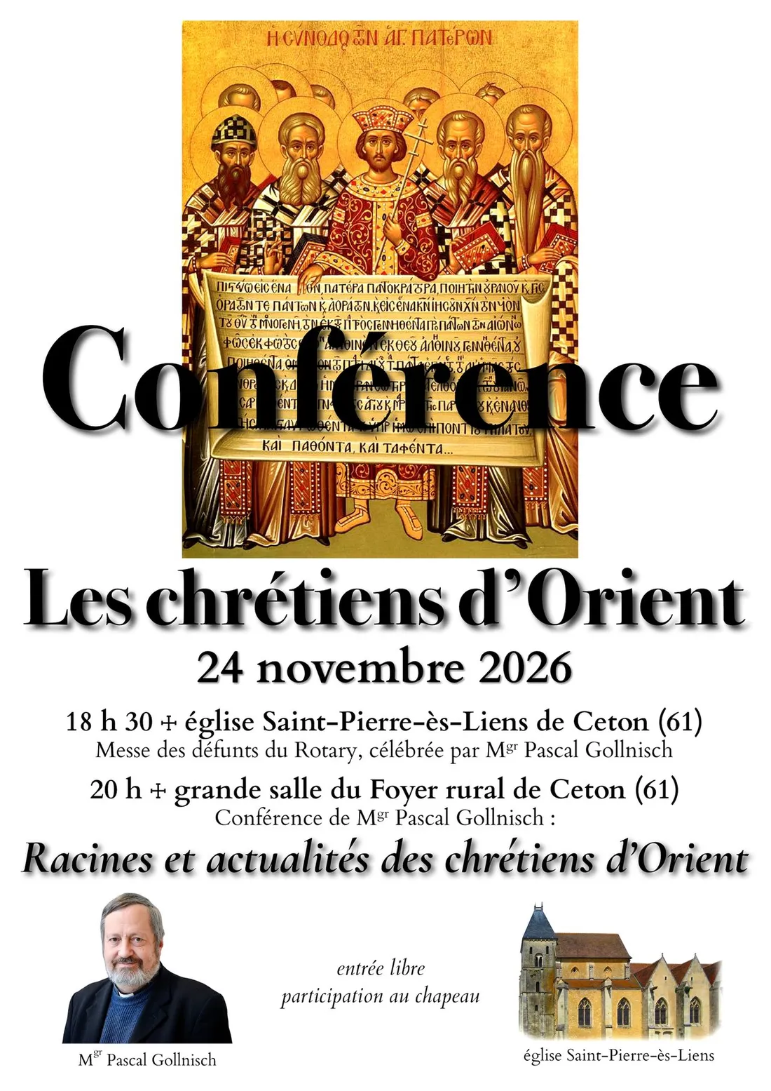 CETON (61) - Conférence : Les chrétiens d'Orient