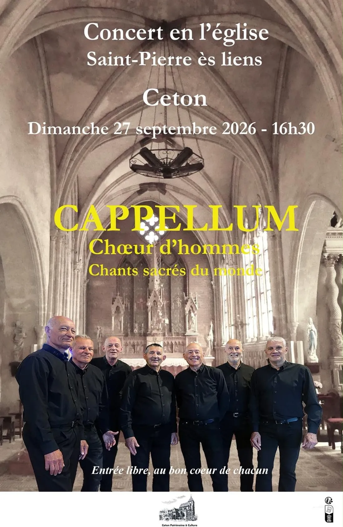 CETON (61) - Concert : Chœur d'hommes Cappellum