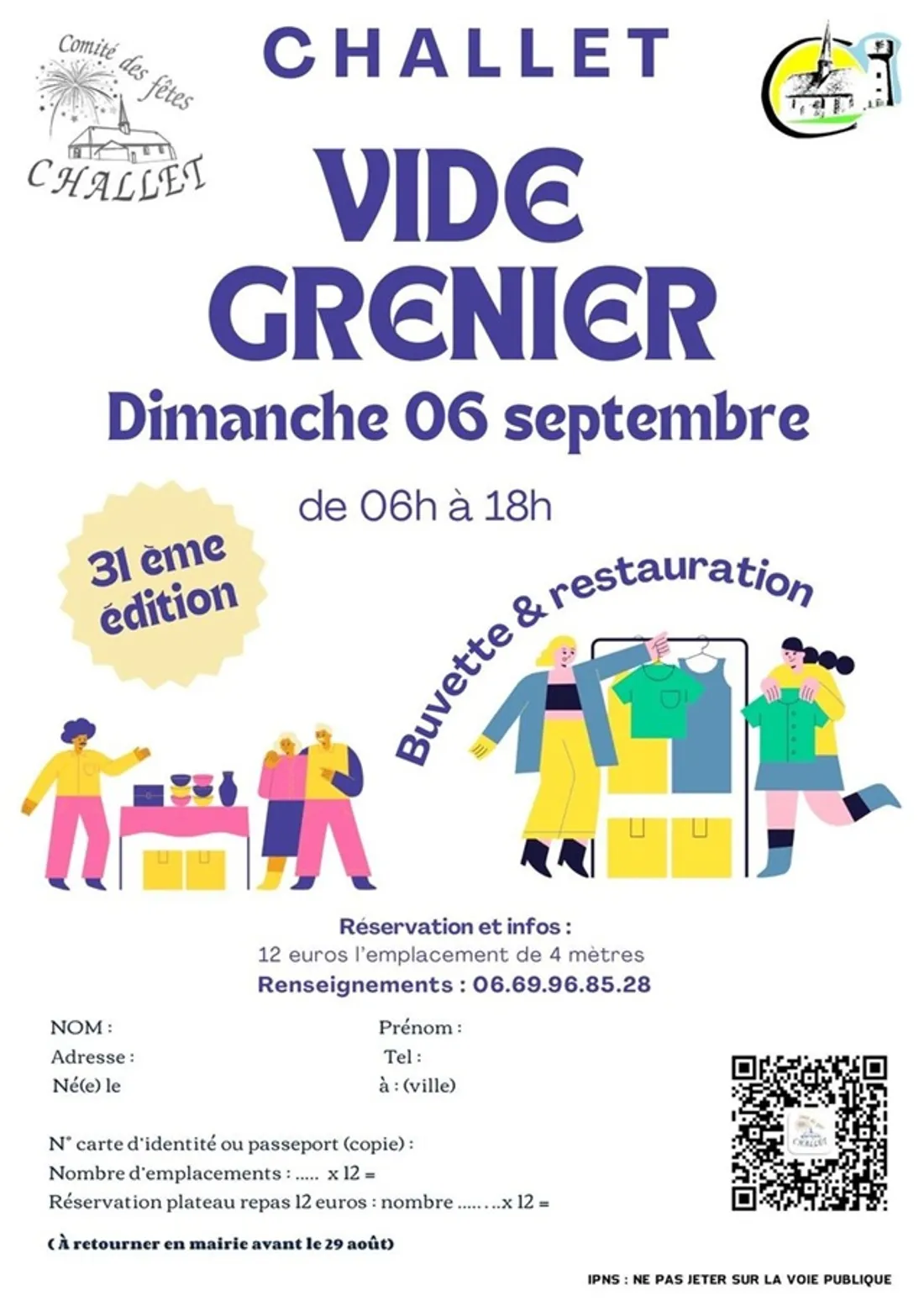 CHALLET - Vide-greniers du comité des fêtes