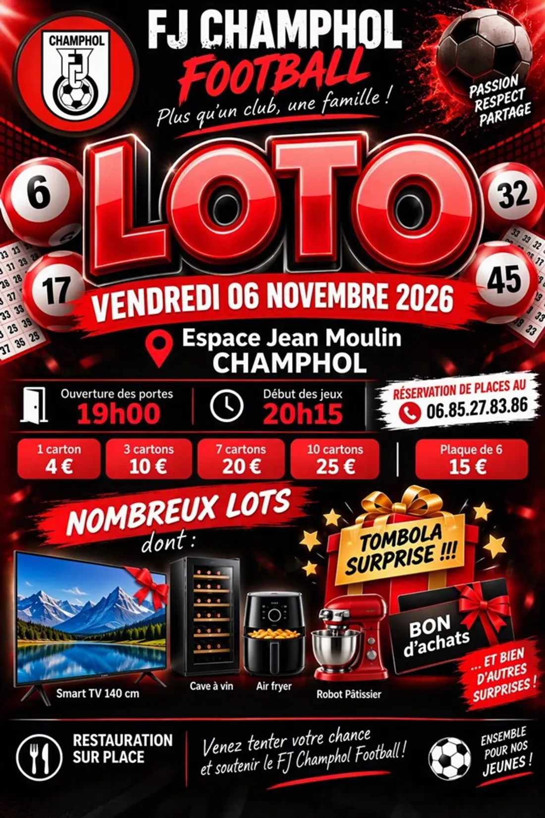 CHAMPHOL - Loto du FJ Champhol Football