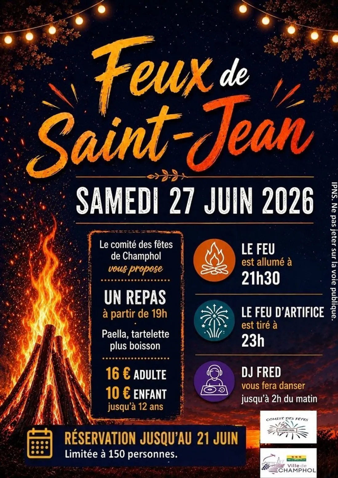 CHAMPHOL - Feu de la Saint-Jean