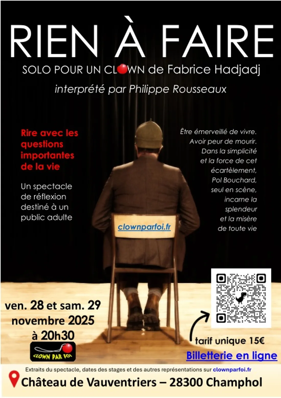 CHAMPHOL - Spectacle : Rien à faire