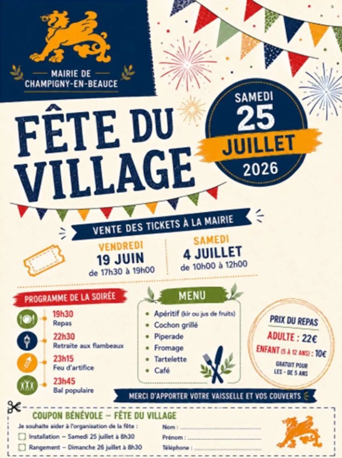 CHAMPIGNY-EN-BEAUCE (41) - Fête du village