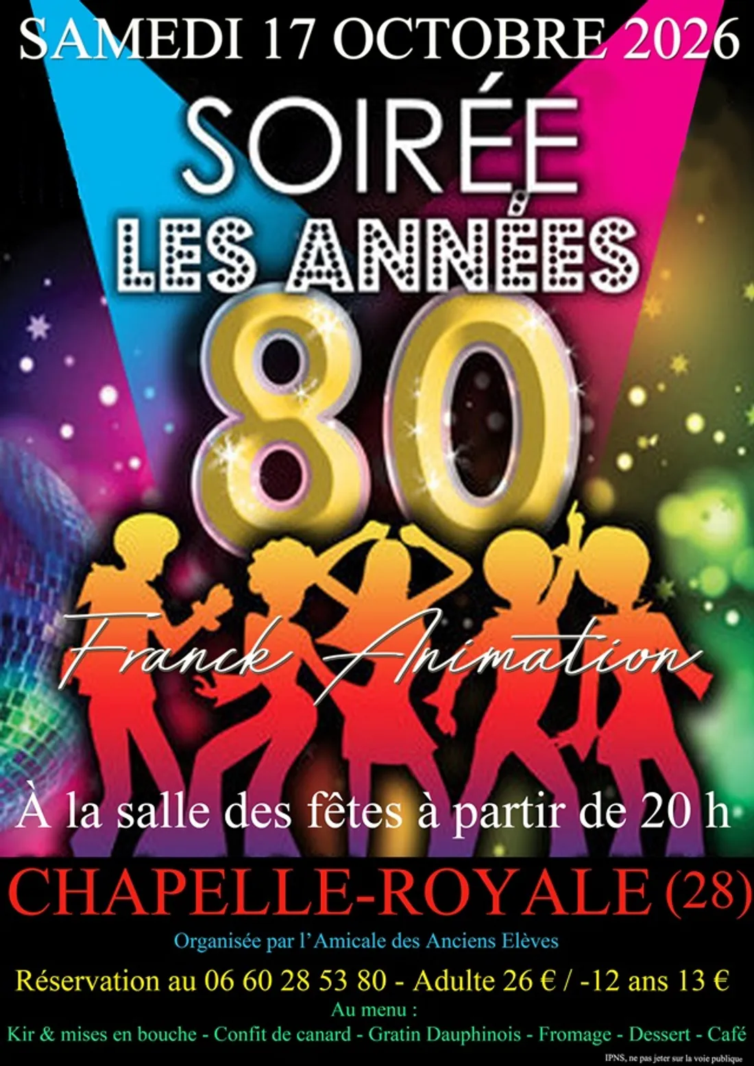 CHAPELLE-ROYALE - Soirée Les années 80