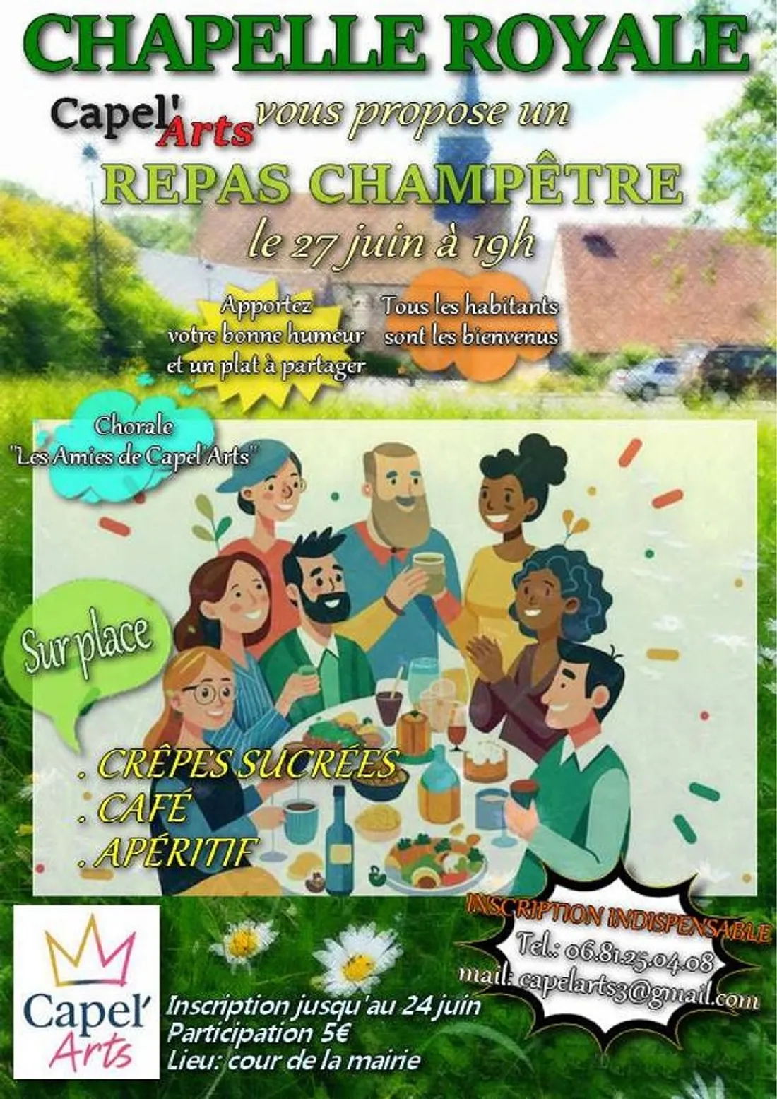 CHAPELLE-ROYALE - Repas champêtre