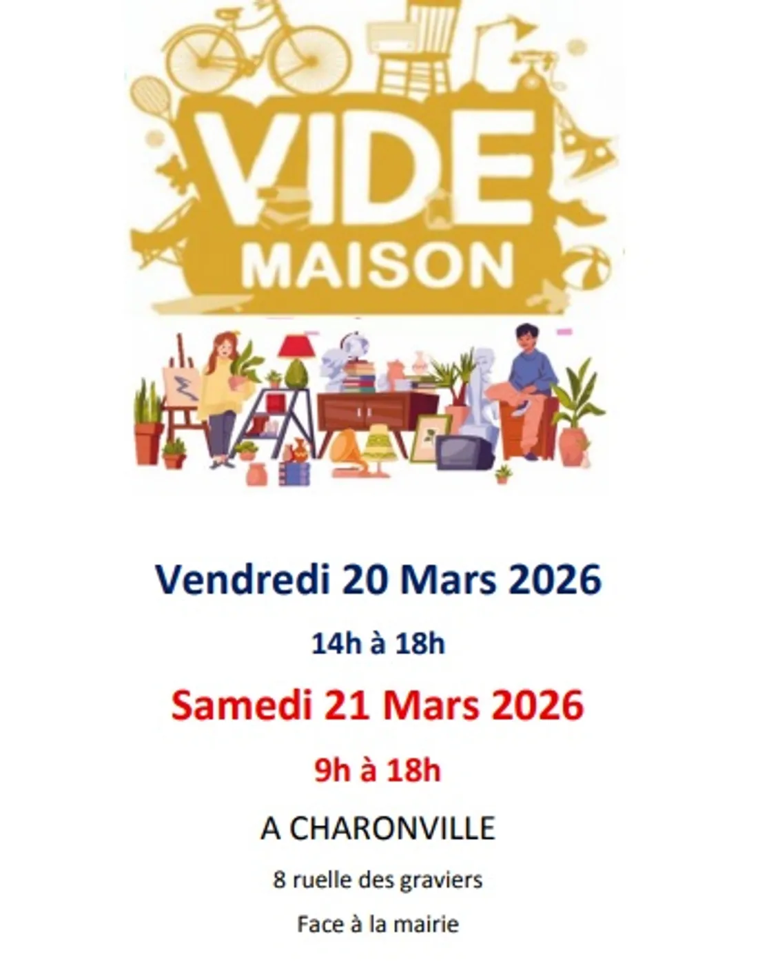 CHARONVILLE - Vide maison