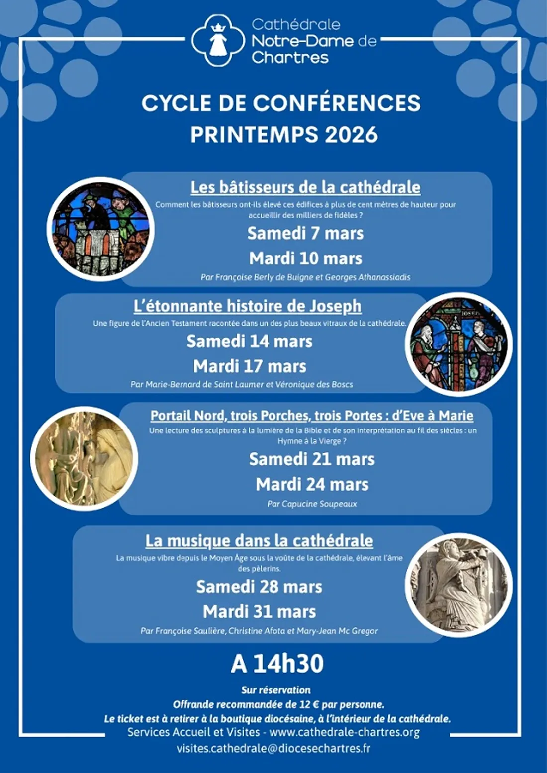 CHARTRES - Conférences de printemps à la cathédrale