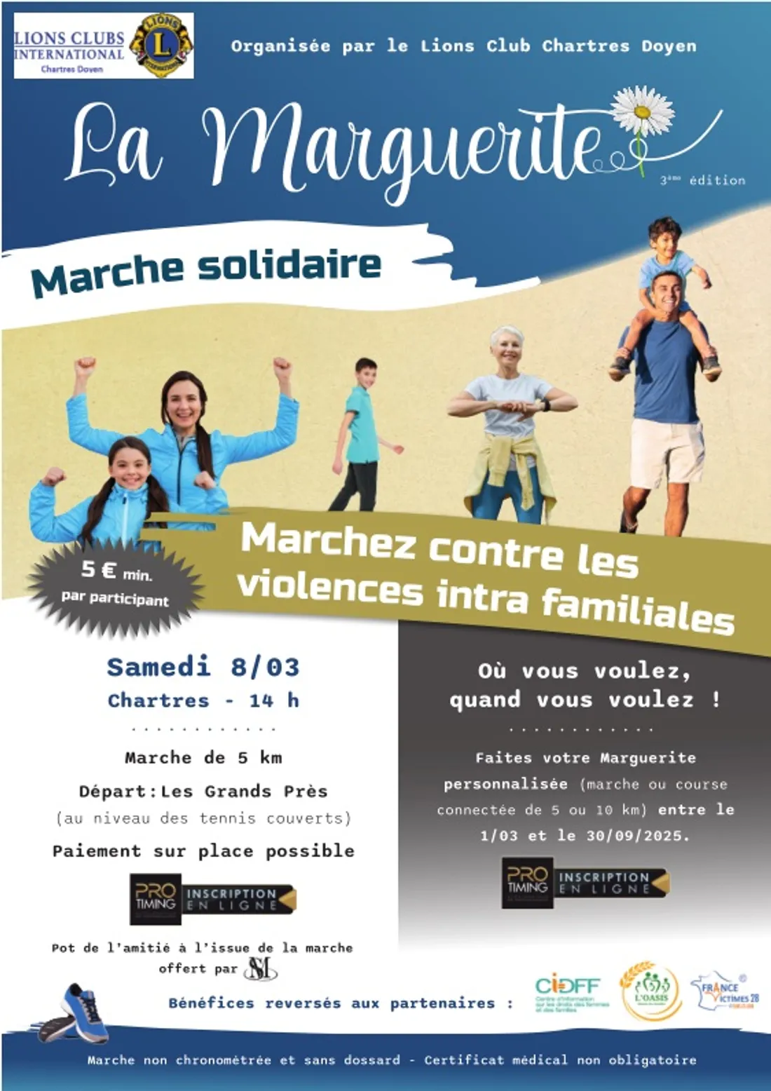 CHARTRES - Marche solidaire : La Marguerite