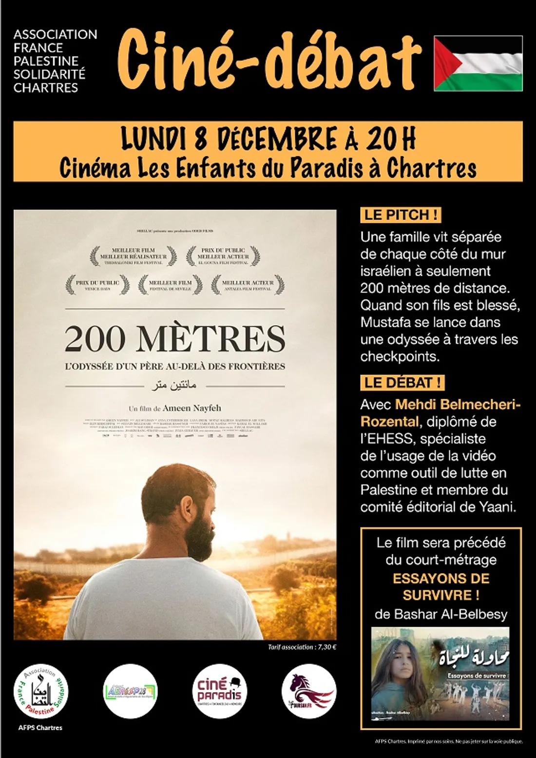 CHARTRES - Ciné-débat : 200 mètres