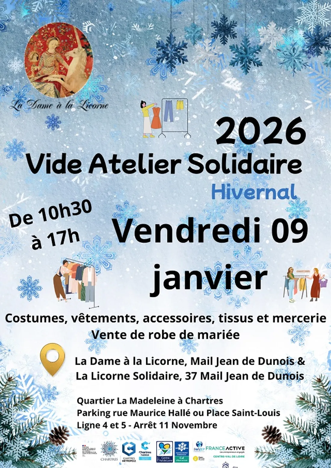 CHARTRES - Vide atelier de la Dame à la Licorne