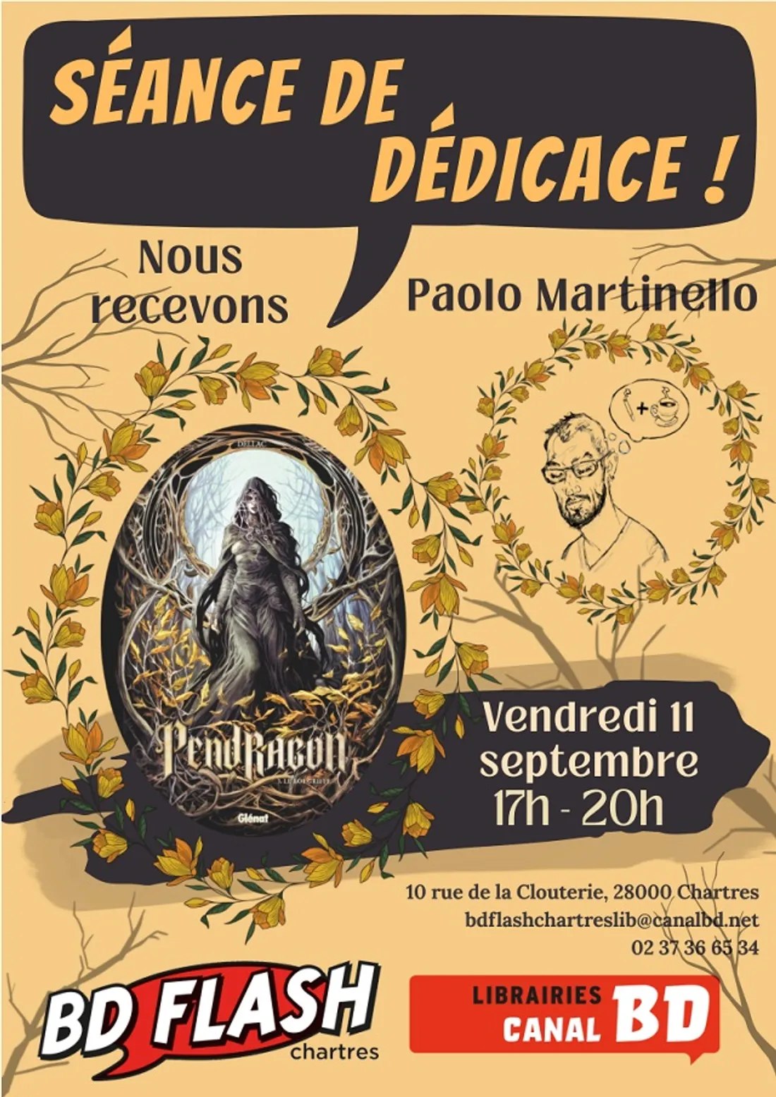 CHARTRES - Séance de dédicace : Paolo Martinello