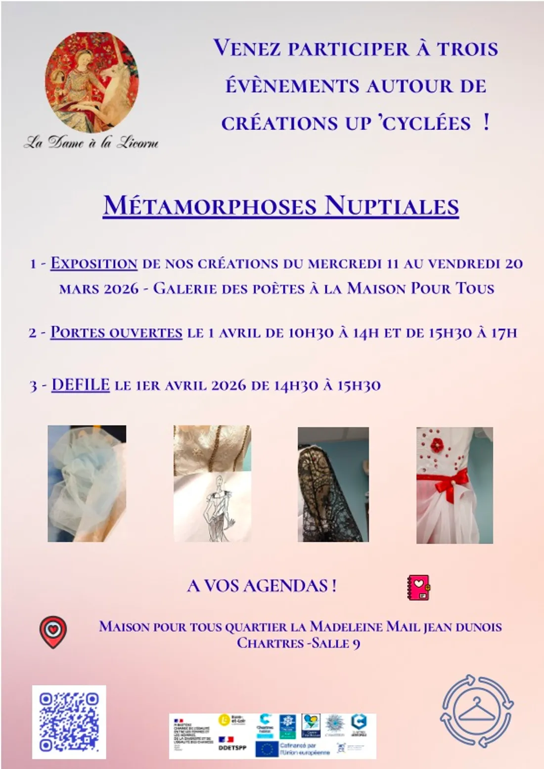 CHARTRES - Exposition : Métamorphoses Nuptiales