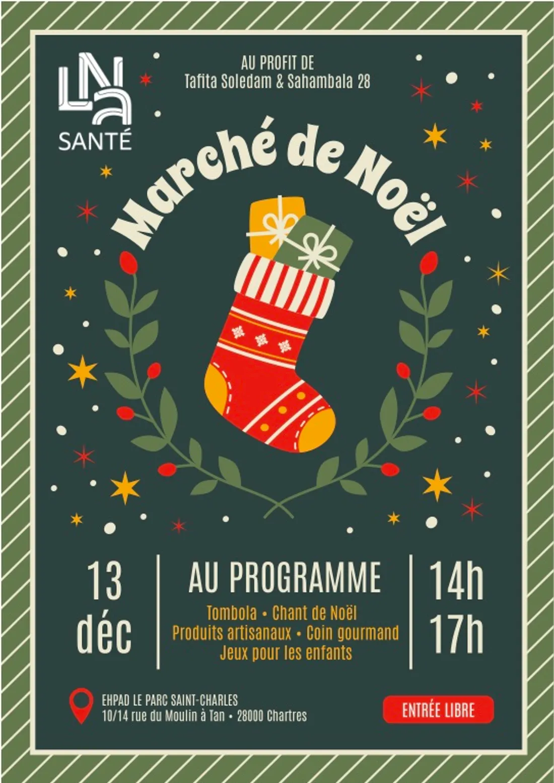 CHARTRES - Marché de Noël à l'Ehpad le Parc Saint-Charles