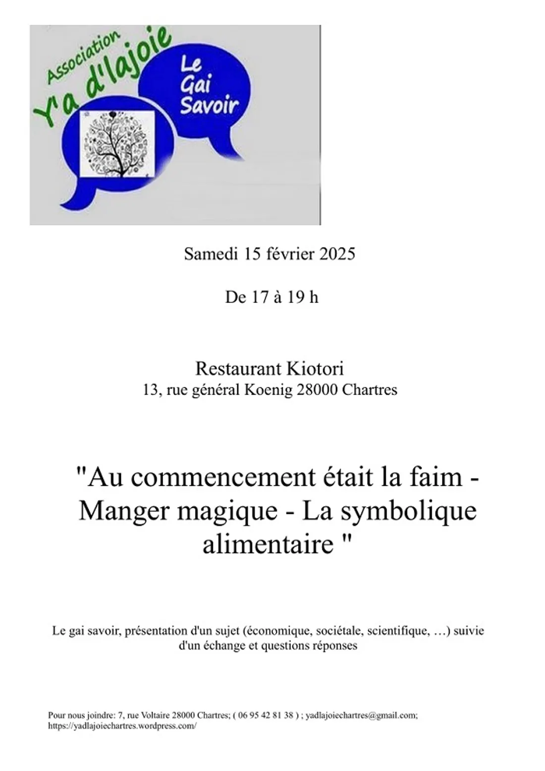 CHARTRES - Gai savoir