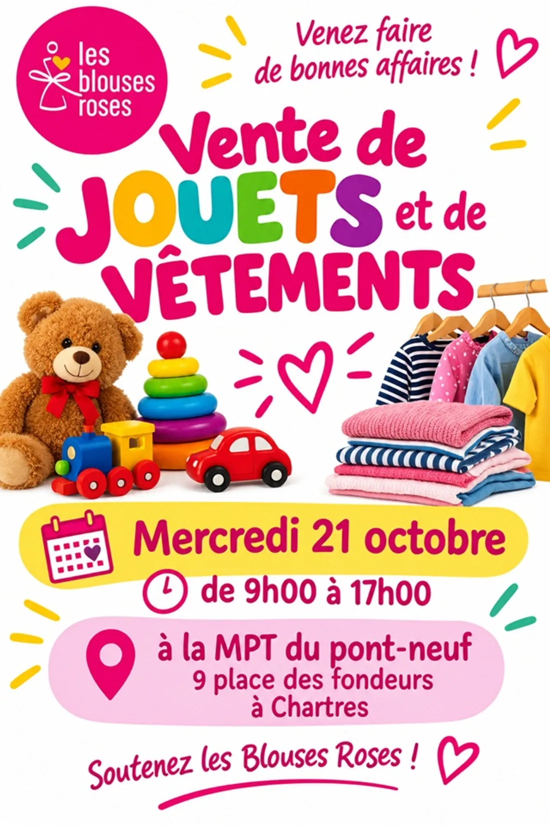 CHARTRES - Vente de jouets et de vêtements
