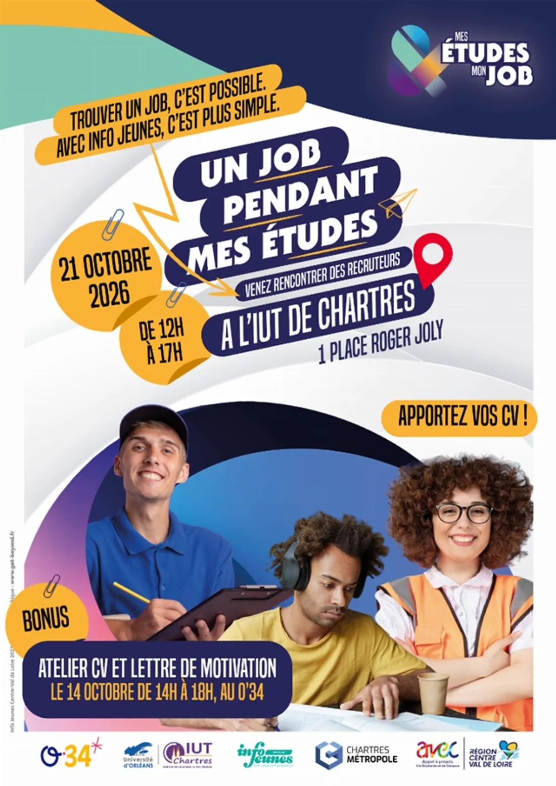 CHARTRES - Un job pendant mes études