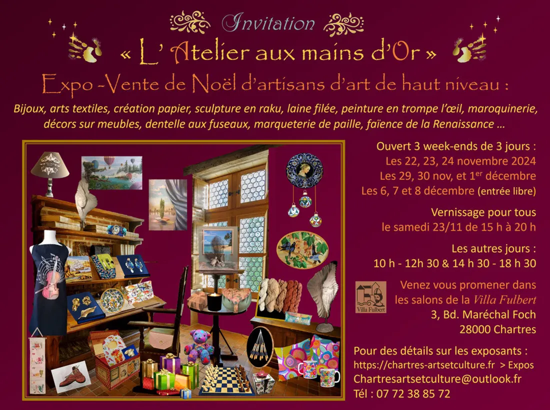 CHARTRES - 3e édition de l’Atelier aux Mains d’Or