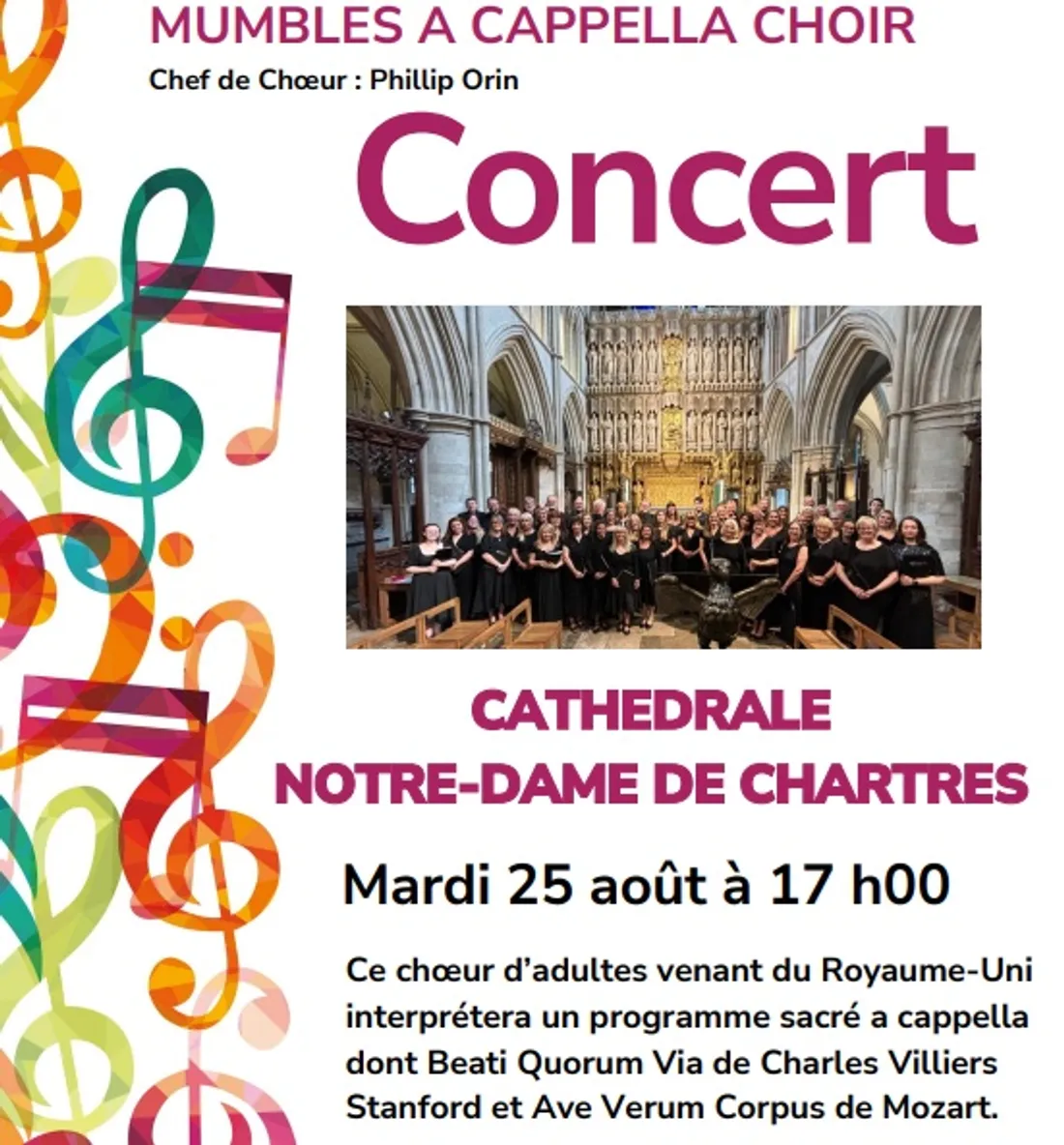 CHARTRES - Concert : Mumbles A Cappella