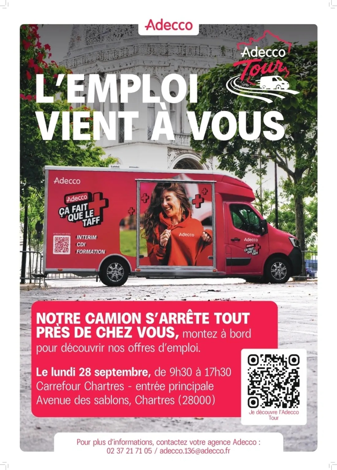 CHARTRES - Camion de l'emploi Addeco