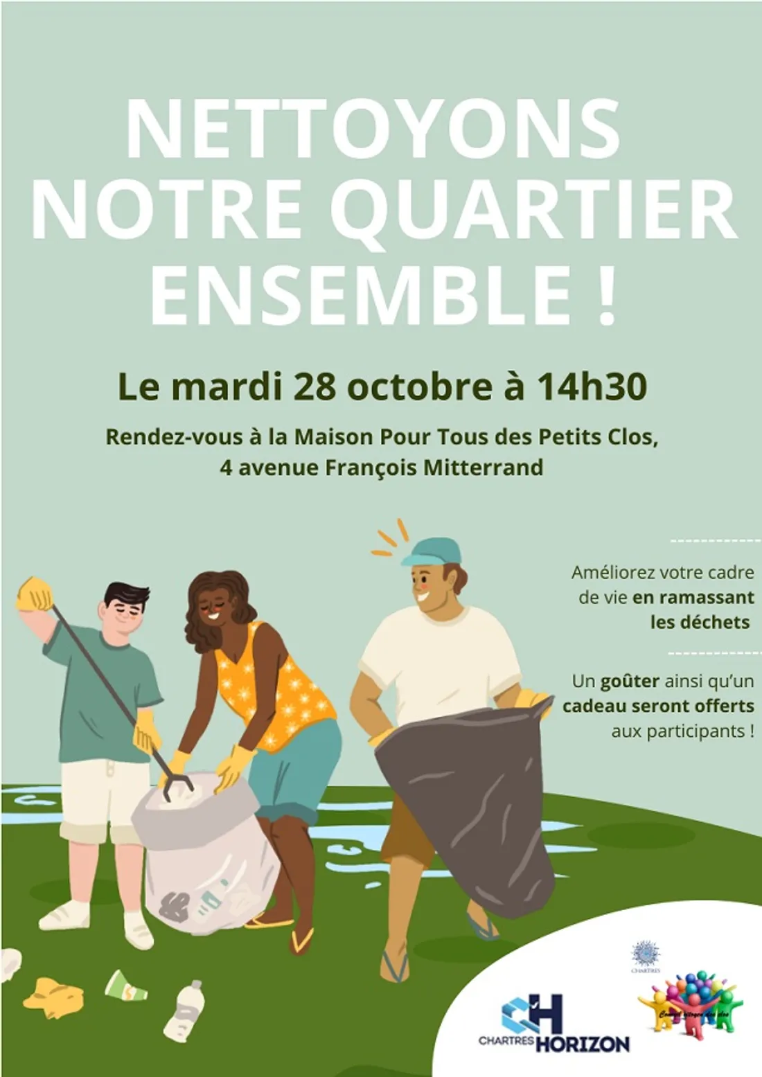 CHARTRES - Nettoyons notre quartier ensemble