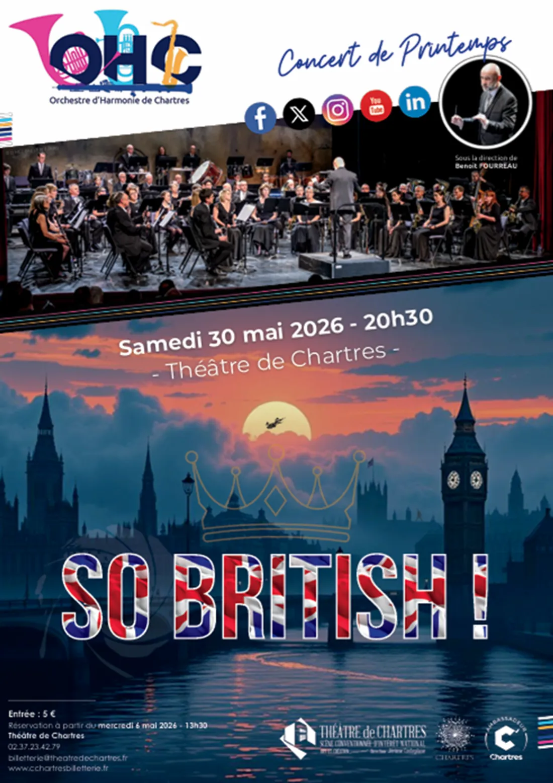 CHARTRES - Concert de l'Orchestre d'Harmonie : So British !