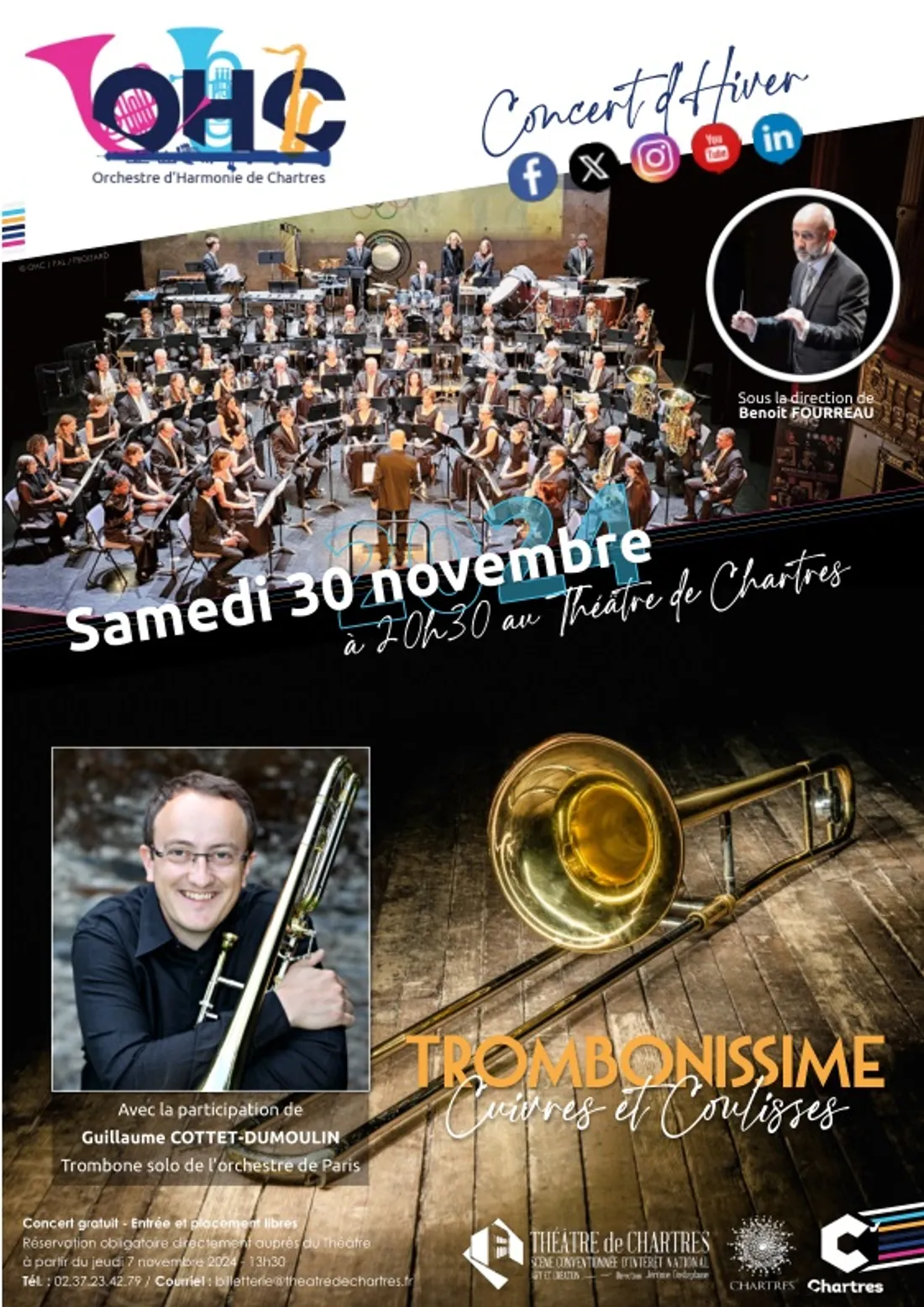CHARTRES - Concert de l'orchestre d'Harmonie de Chartres
