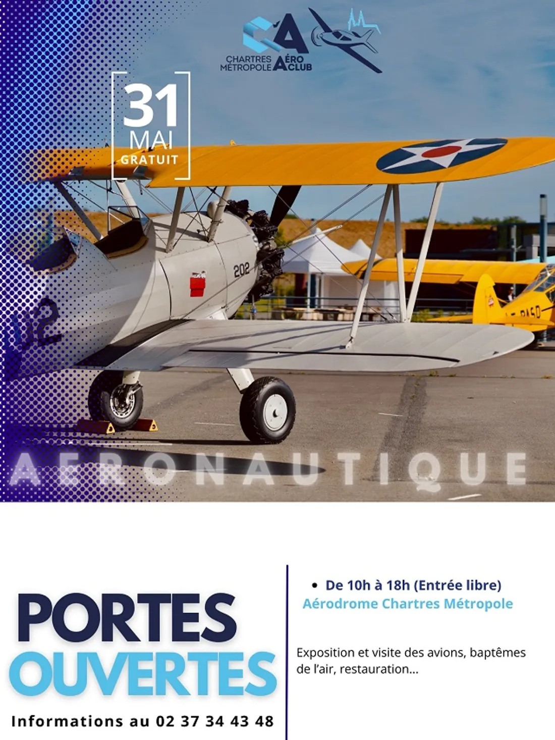 CHARTRES - Portes ouvertes de l'Aéro-club Chartres Métropole