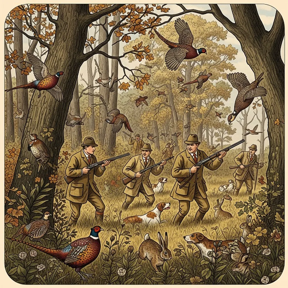 chasse illustration (IA)