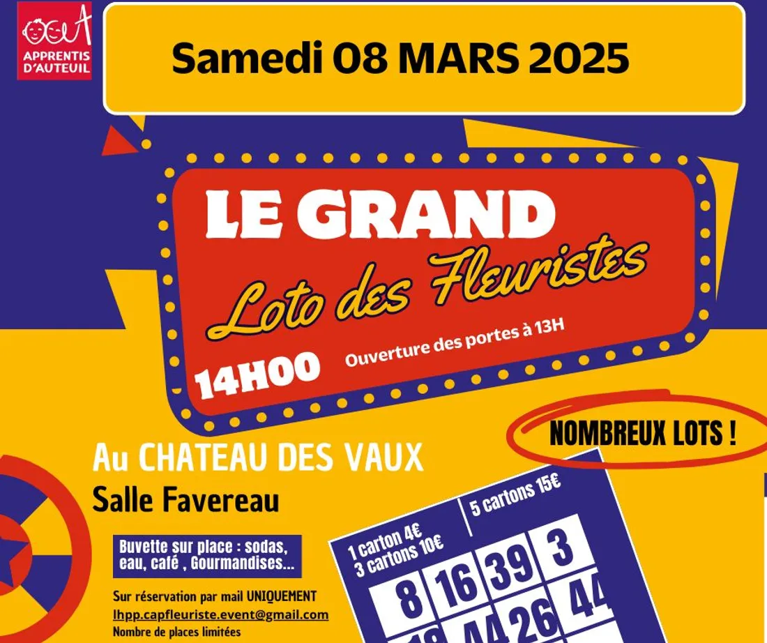 SAINT-MAURICE-SAINT-GERMAIN - Le grand loto des fleuristes au Château des Vaux