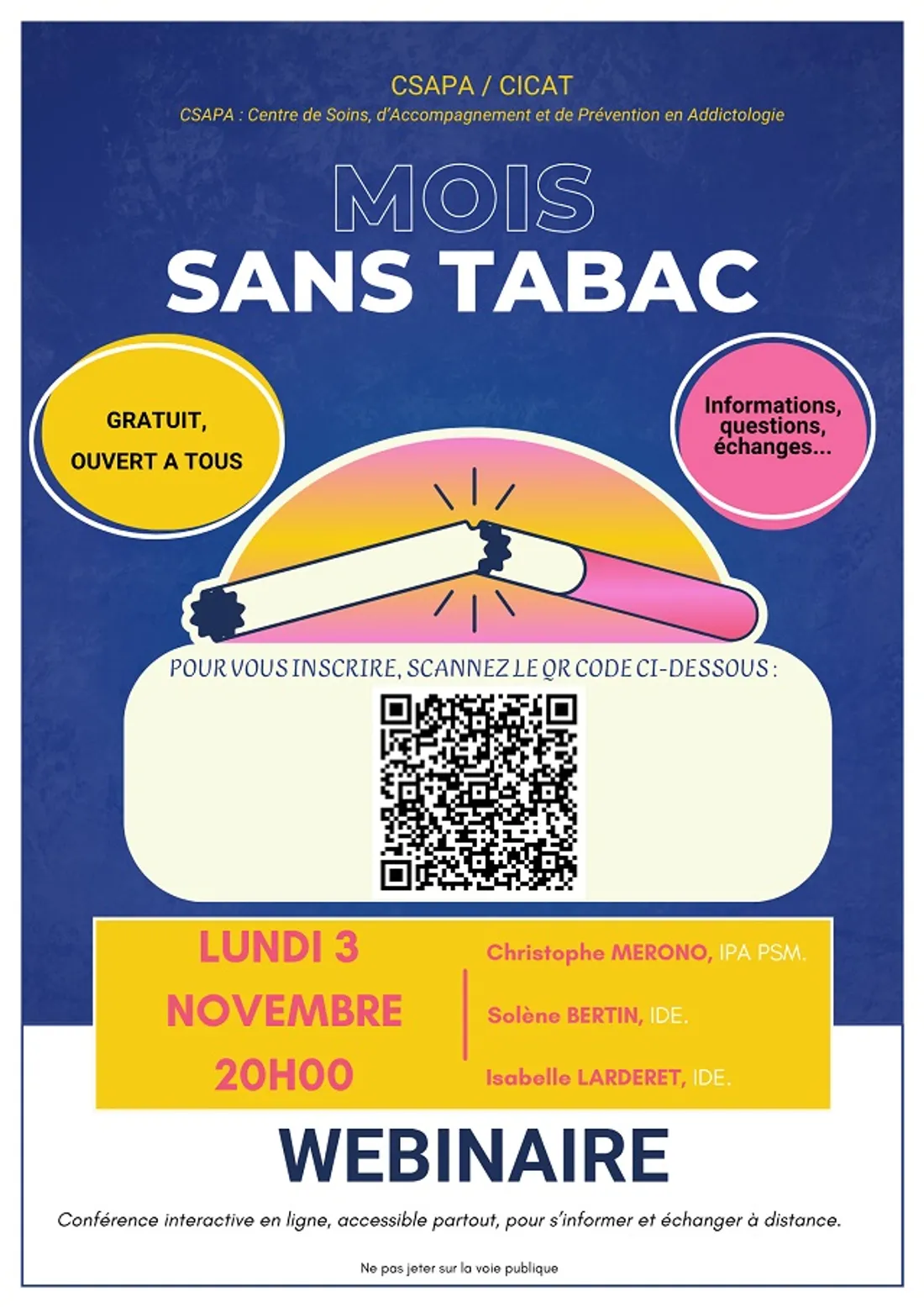 CHÂTEAUDUN - Webinaire : Mois sans tabac