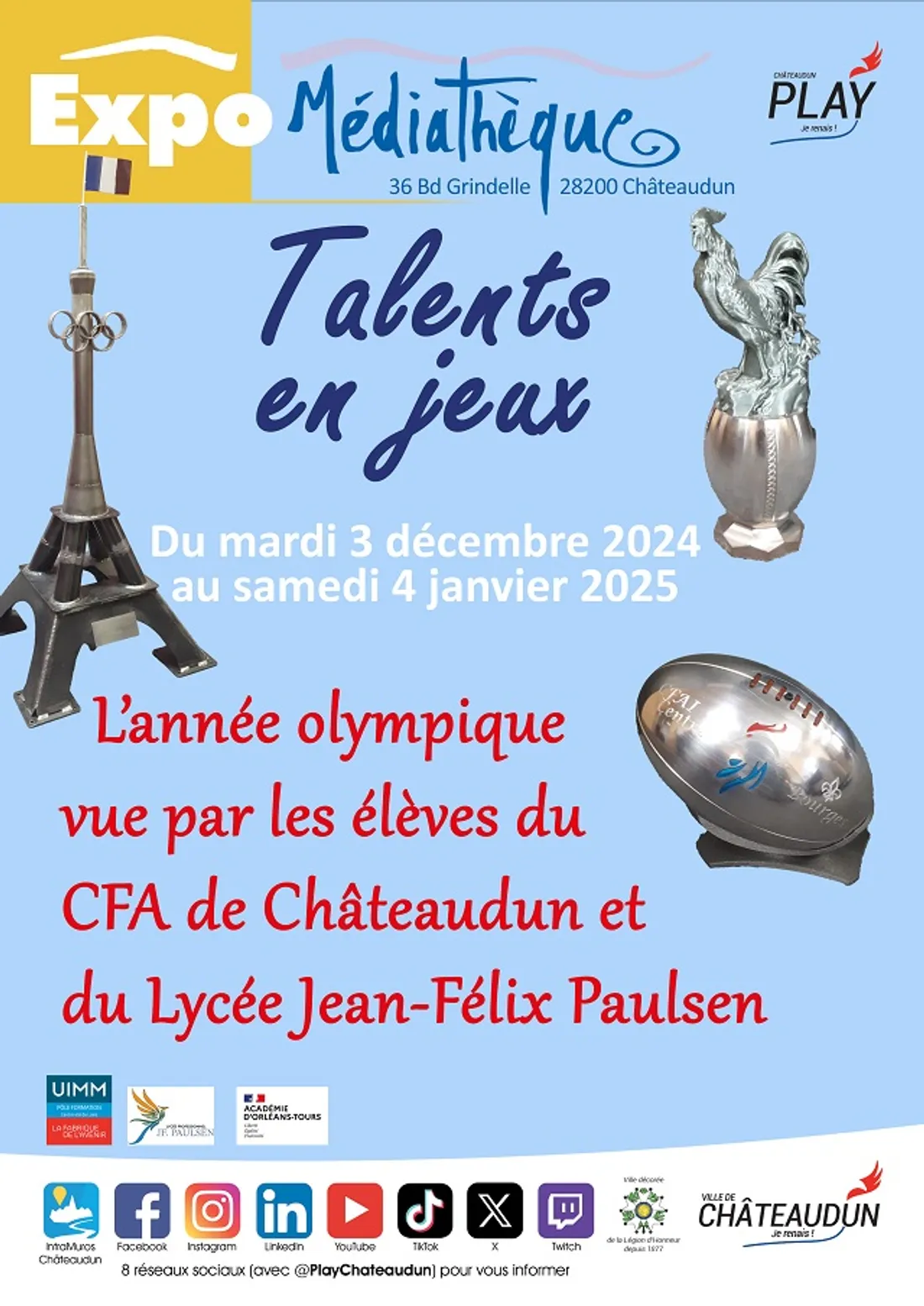 CHÂTEAUDUN - Exposition : Talents en jeux