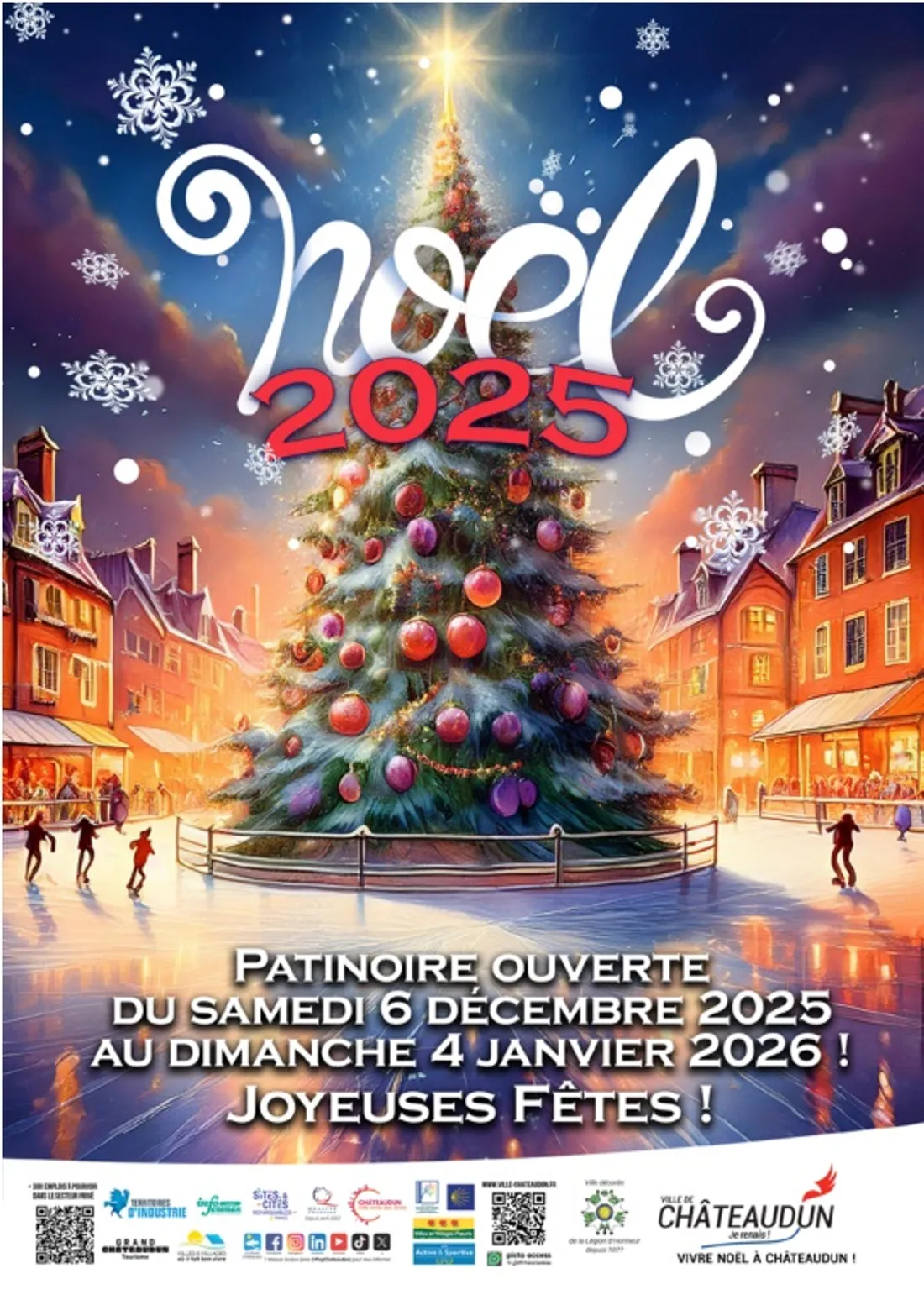 CHÂTEAUDUN - Noël : Patinoire et animations