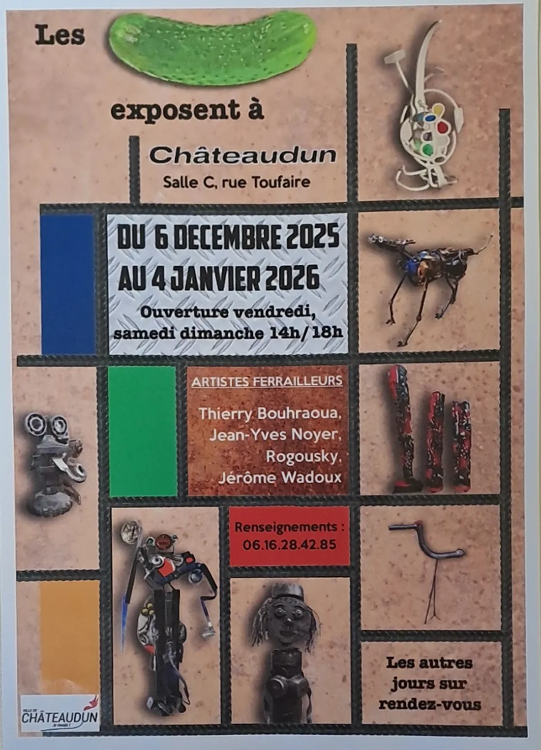 CHÂTEAUDUN - Exposition des artistes ferrailleurs