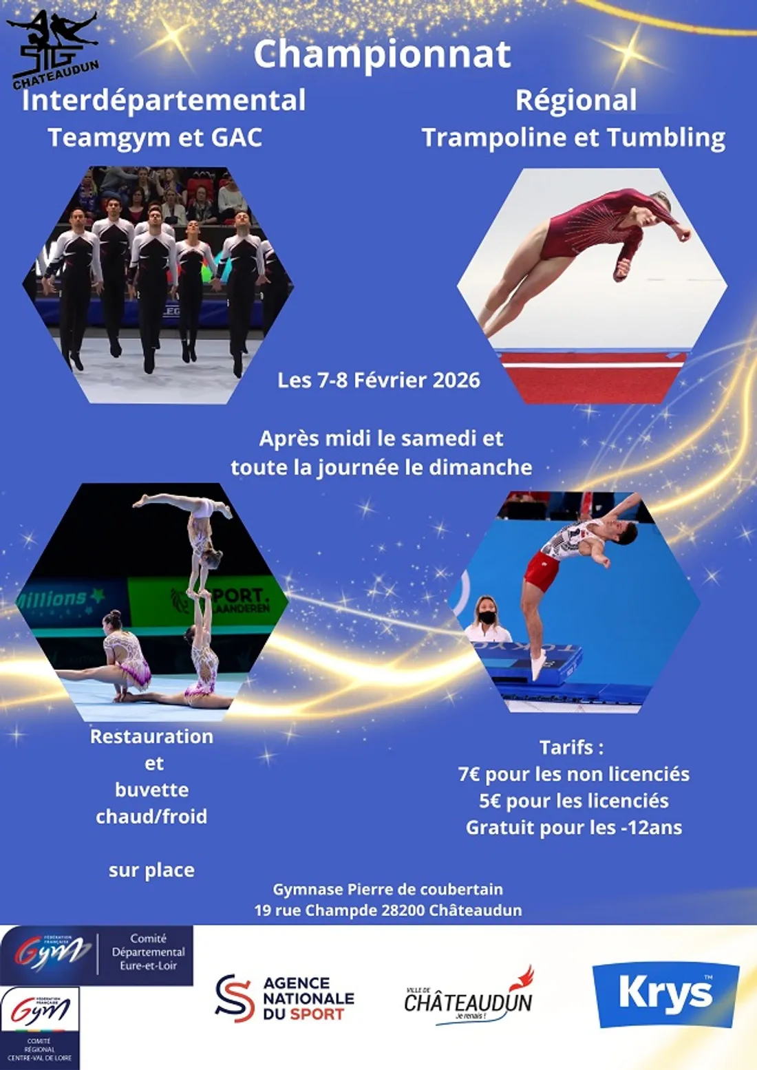 CHÂTEAUDUN - Championnat régional Trampoline et Tumbling